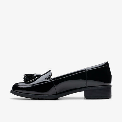 Clarks Havisham Edge Loafer Black Patent