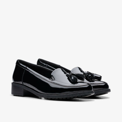 Clarks Havisham Edge Loafer Black Patent