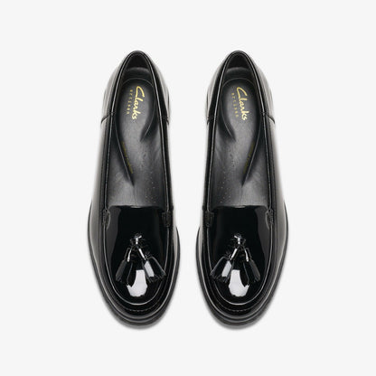 Clarks Havisham Edge Loafer Black Patent