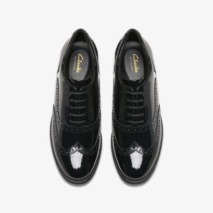 Clarks Havisham Oak Black Patent