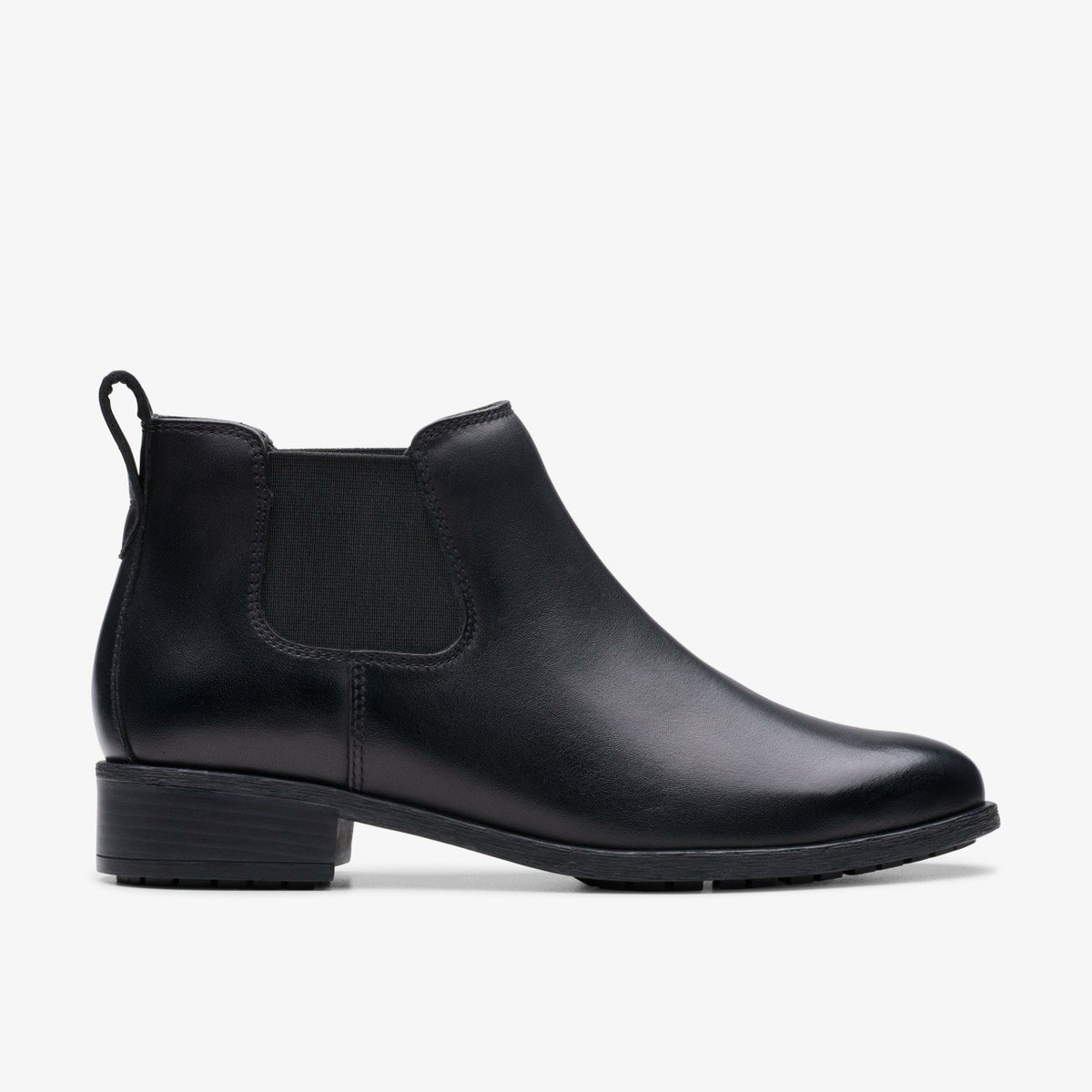 Clarks Havisham Top Ankle Boot Black Leather