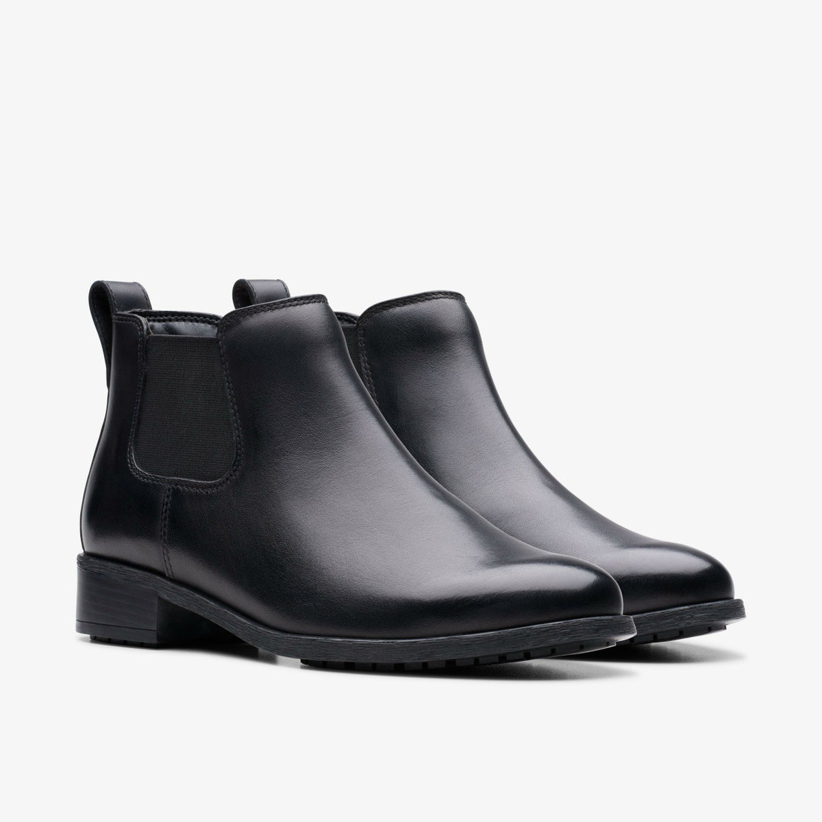 Clarks Havisham Top Ankle Boot Black Leather