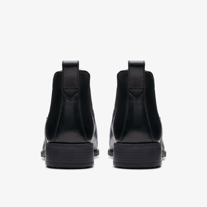 Clarks Havisham Top Ankle Boot Black Leather
