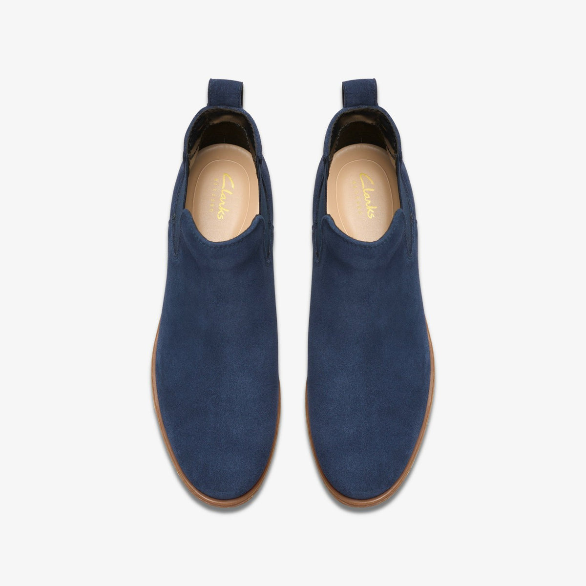 Clarks Havisham Top Ankle Boot Navy Suede