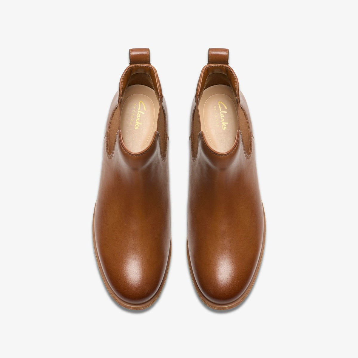Clarks Havisham Top Ankle Boot Tan Leather
