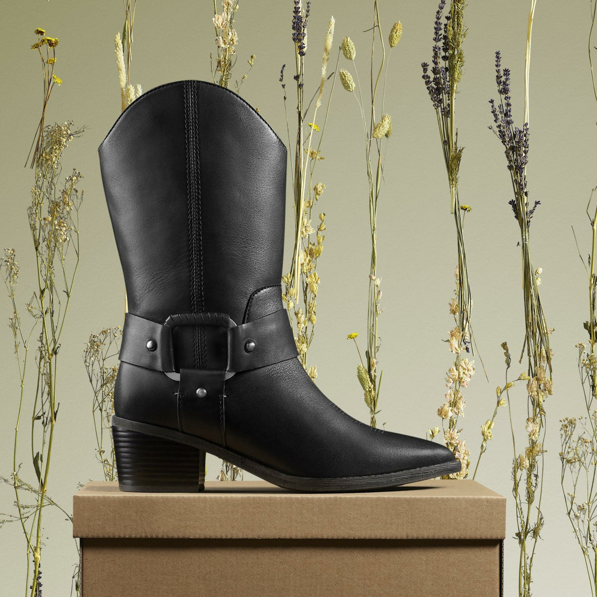 Clarks Morzine Rise Black Leather