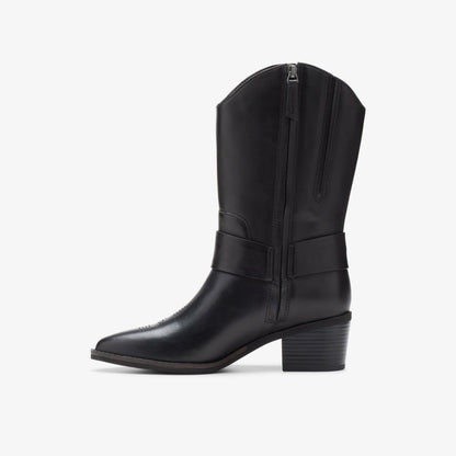 Clarks Morzine Rise Black Leather