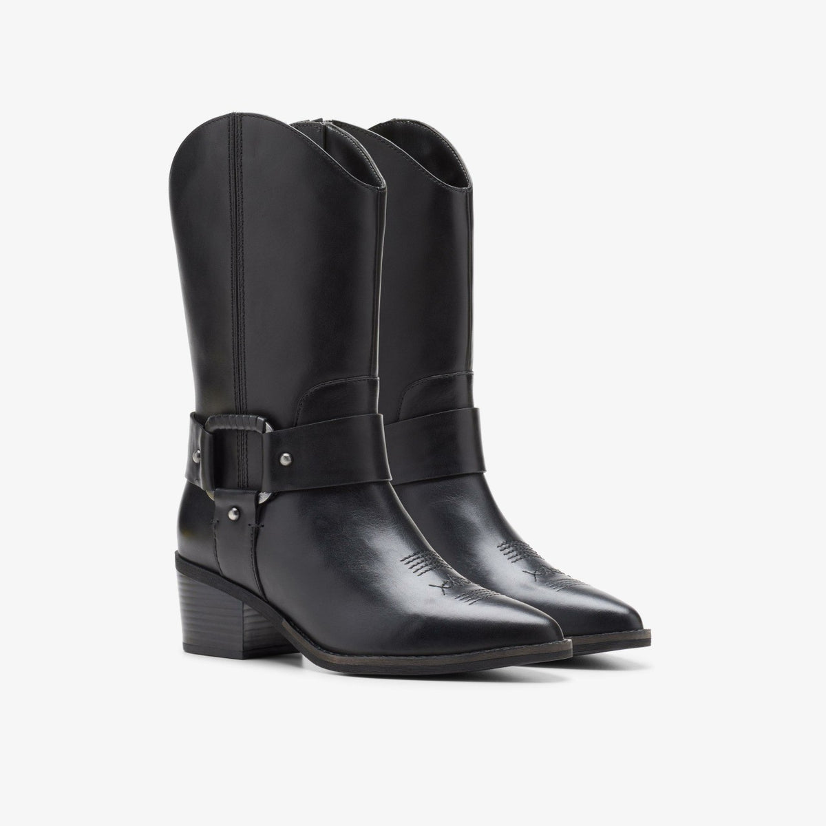Clarks Morzine Rise Black Leather