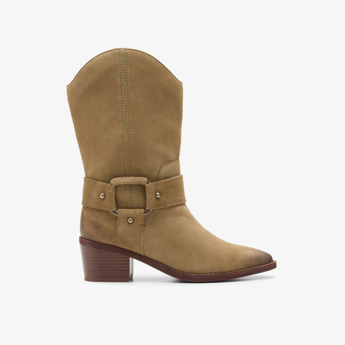 Clarks Morzine Rise Dark Sand Suede