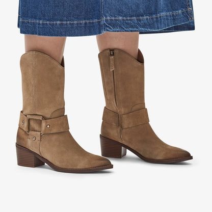 Clarks Morzine Rise Dark Sand Suede
