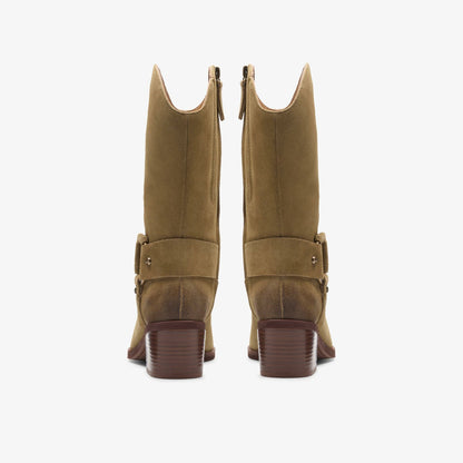Clarks Morzine Rise Dark Sand Suede