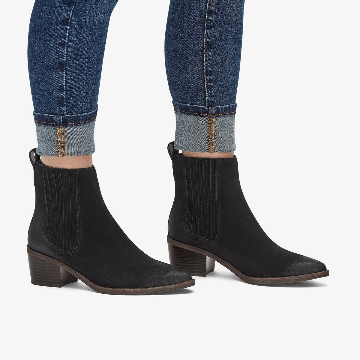 Clarks Morzine Top Ankle Boot Black Suede