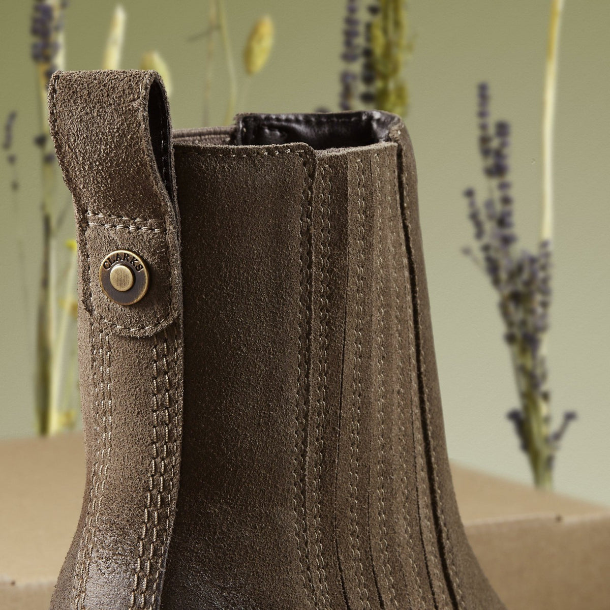 Clarks Morzine Top Ankle Boot Mole Grey Suede
