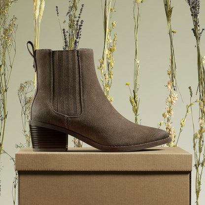 Clarks Morzine Top Ankle Boot Mole Grey Suede