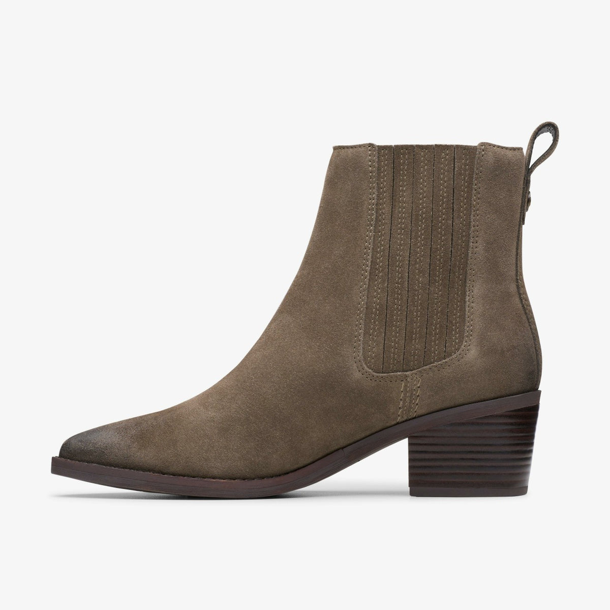 Clarks Morzine Top Ankle Boot Mole Grey Suede