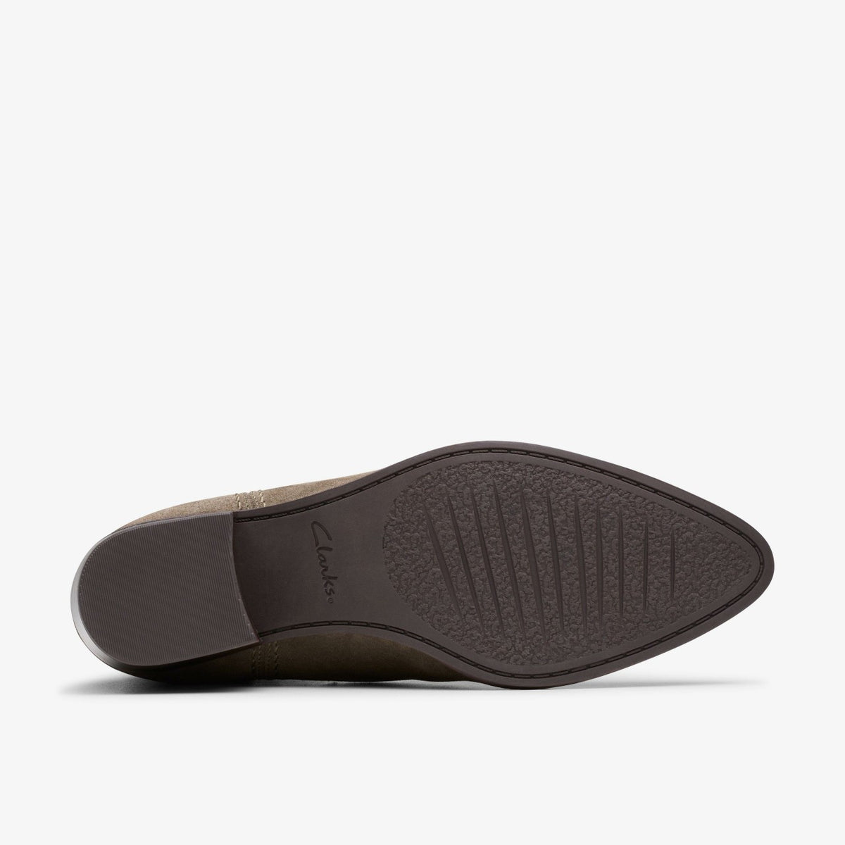 Clarks Morzine Top Ankle Boot Mole Grey Suede