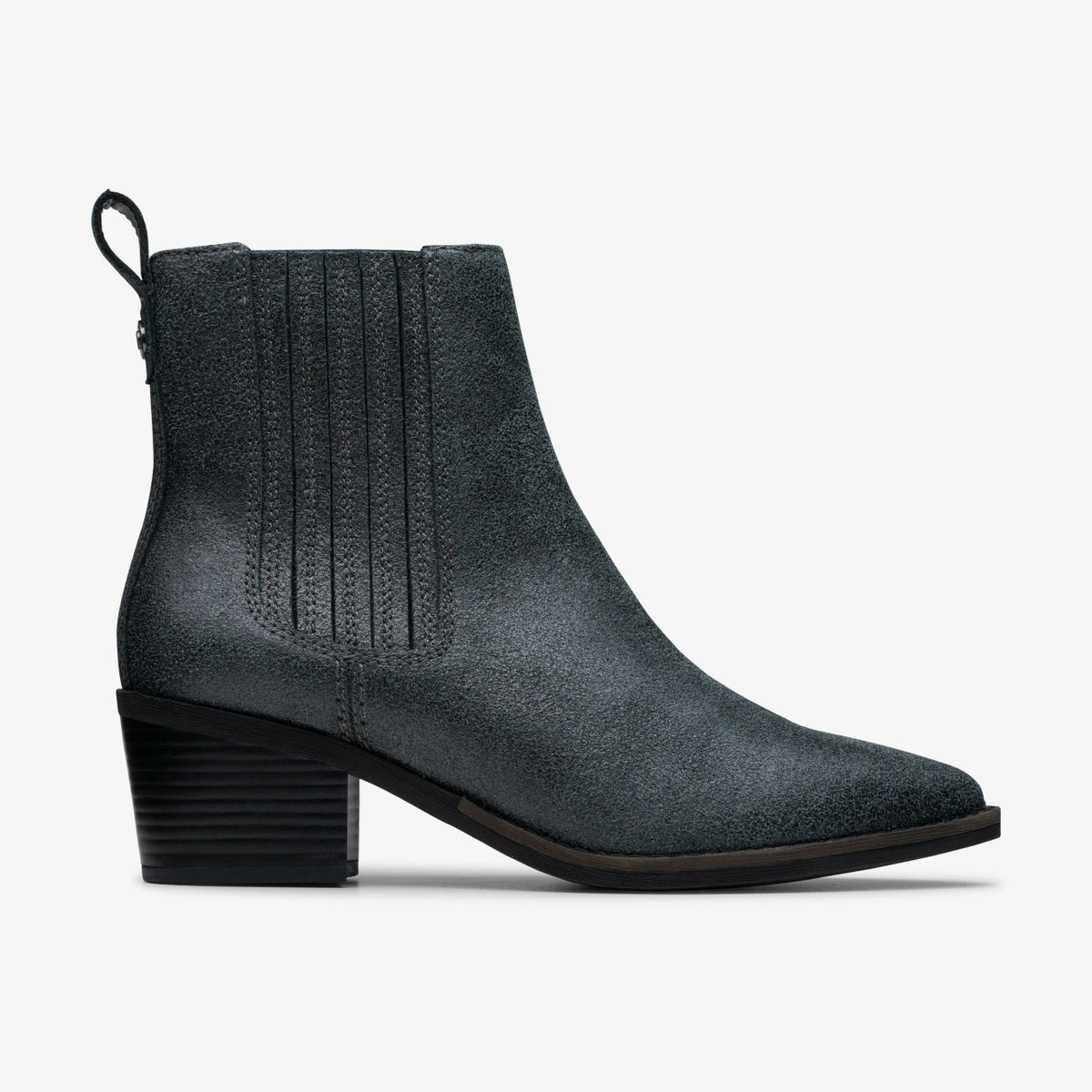 Clarks Morzine Top Ankle Boot Pewter Metallic
