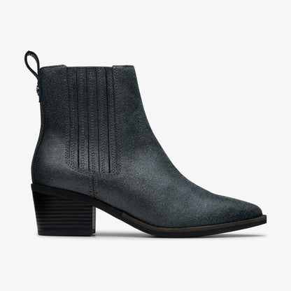 Clarks Morzine Top Ankle Boot Pewter Metallic
