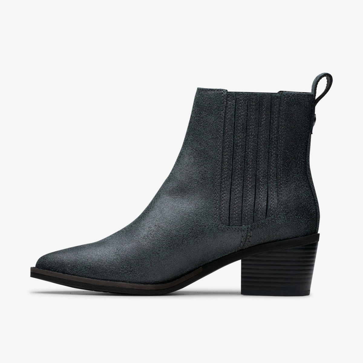 Clarks Morzine Top Ankle Boot Pewter Metallic