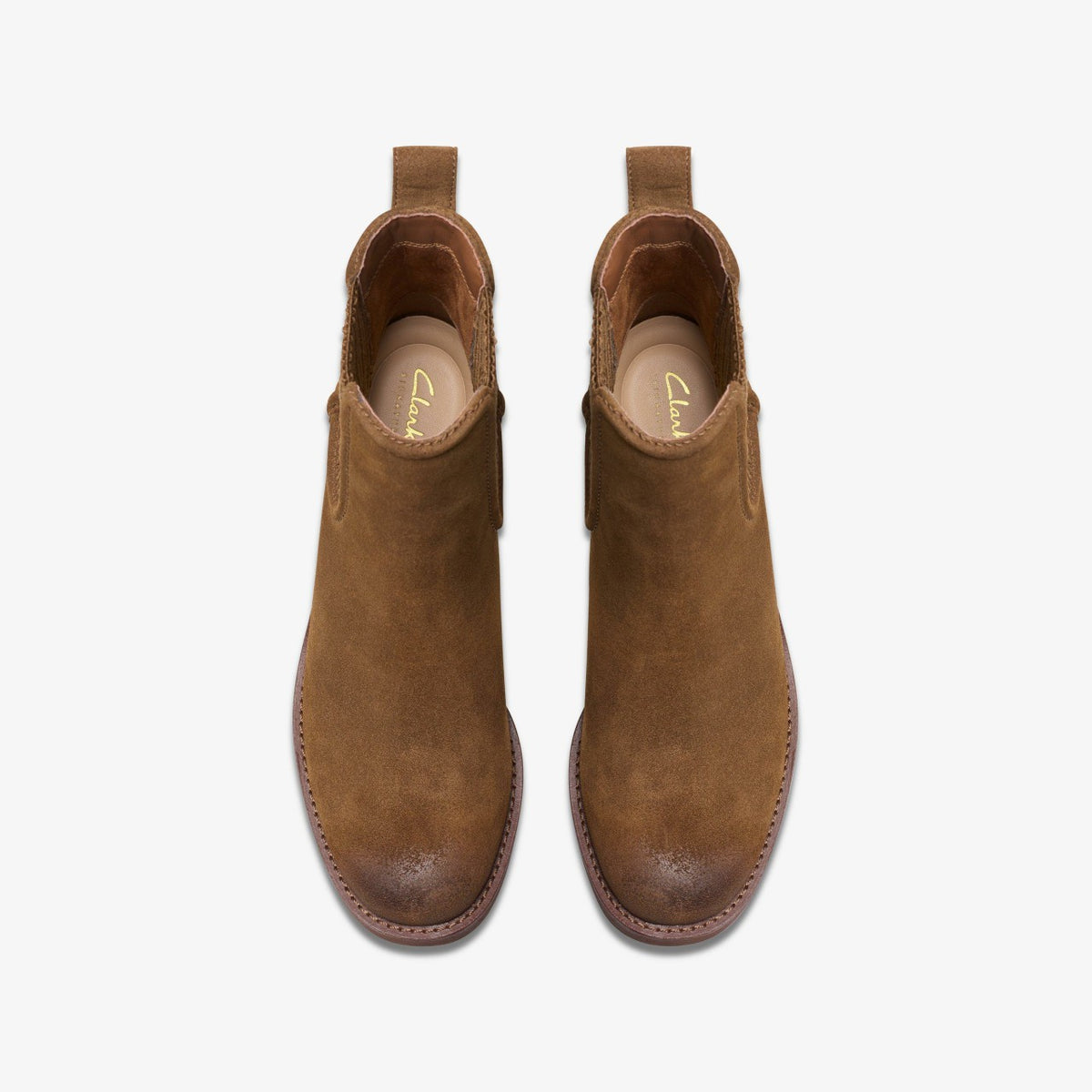 Clarks Chamberly Top Walnut Suede