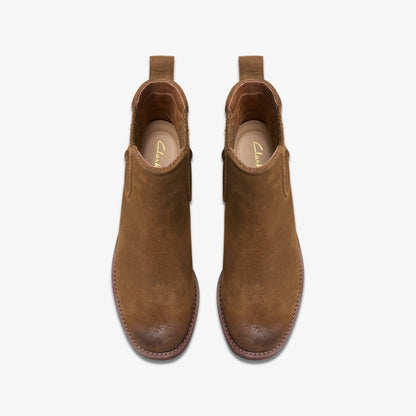Clarks Chamberly Top Walnut Suede