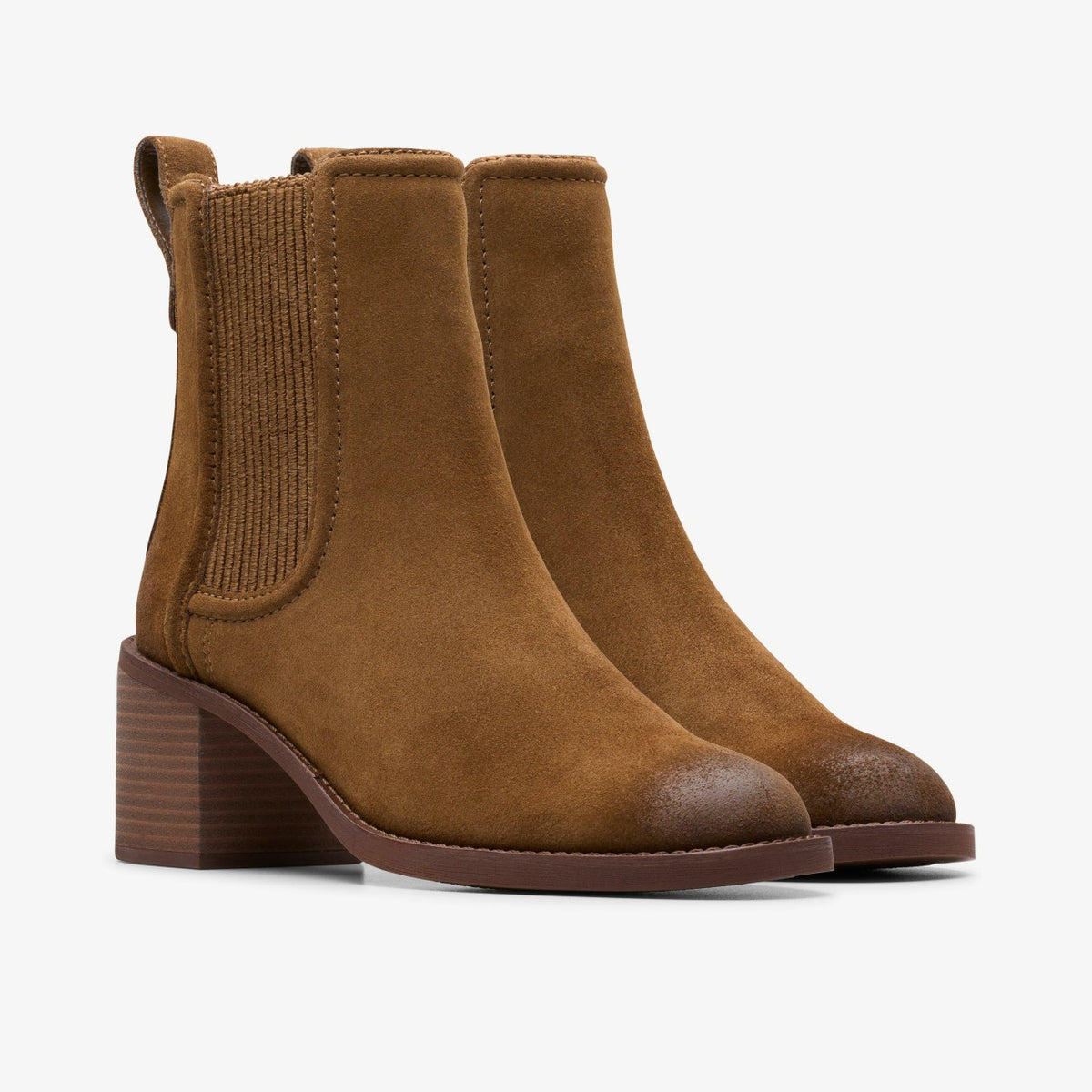 Clarks Chamberly Top Walnut Suede