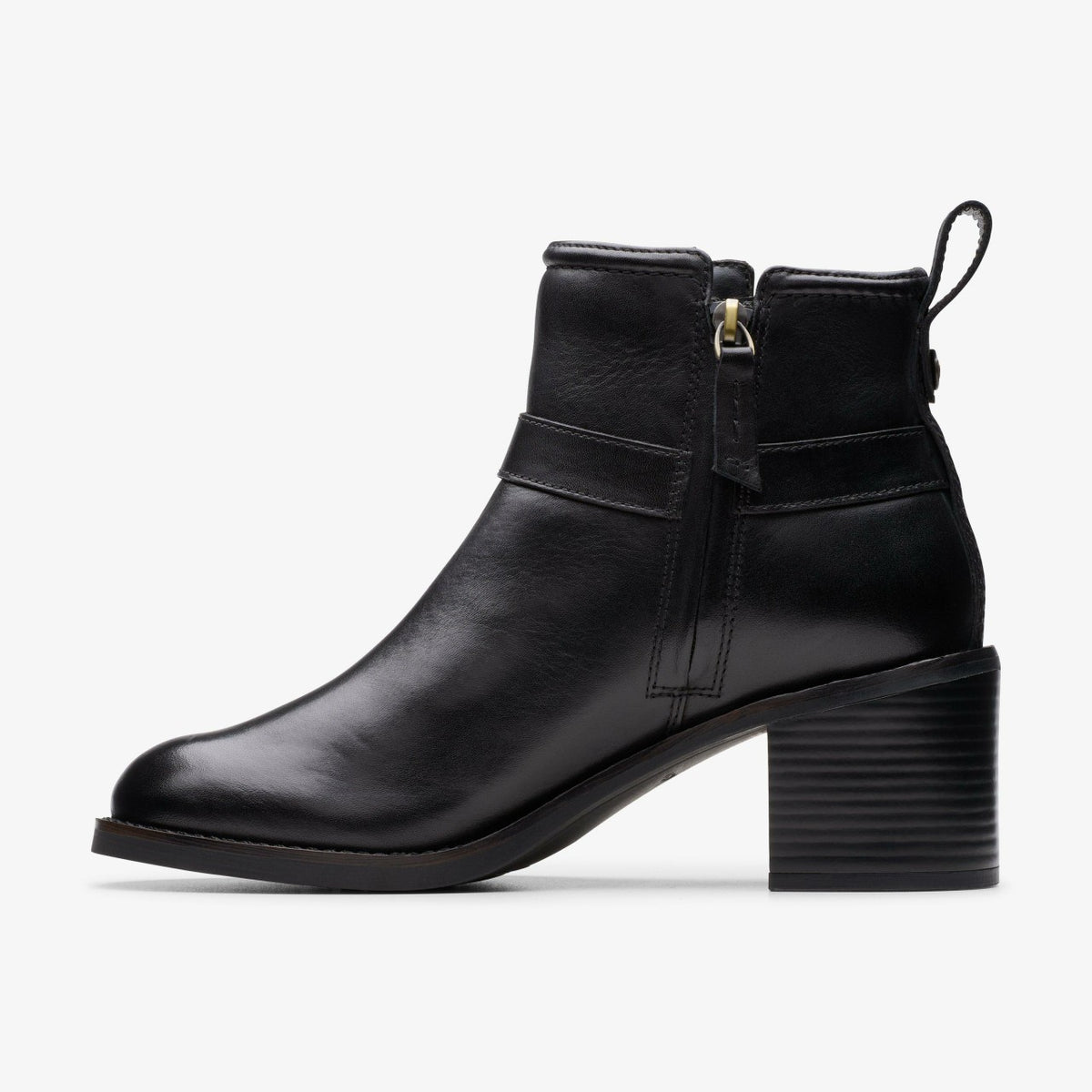 Clarks Chamberly Trim Black Leather