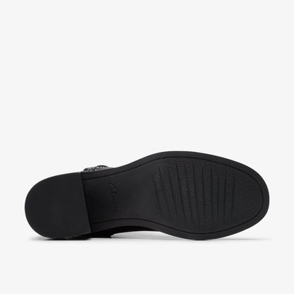 Clarks Chamberly Trim Black Leather