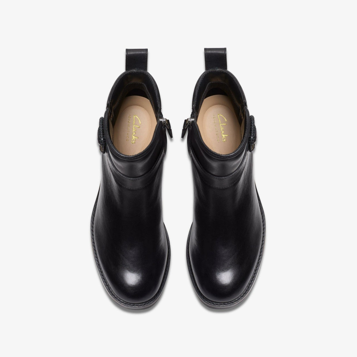 Clarks Chamberly Trim Black Leather