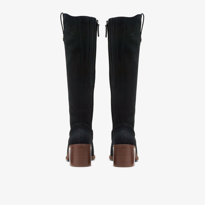 Clarks Chamberly Up Black Suede