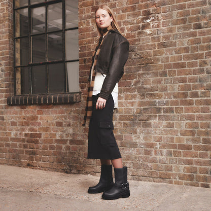 Clarks Rebelle Up Black Leather