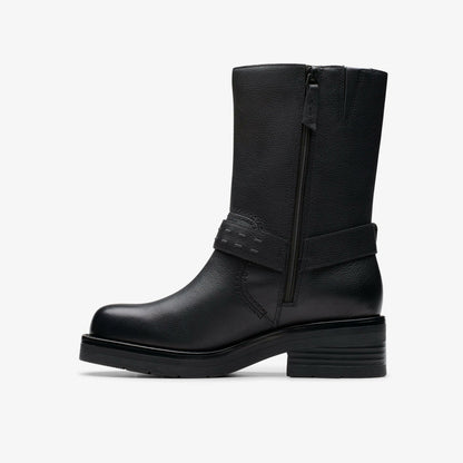 Clarks Rebelle Up Black Leather