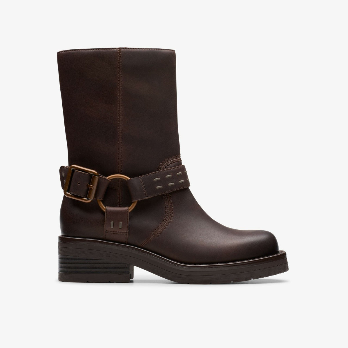Clarks Rebelle Up Walnut Leather