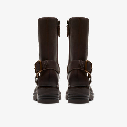 Clarks Rebelle Up Walnut Leather