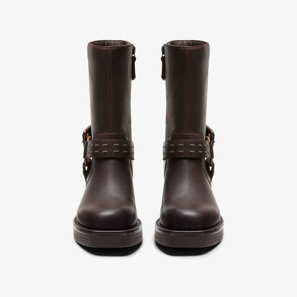 Clarks Rebelle Up Walnut Leather