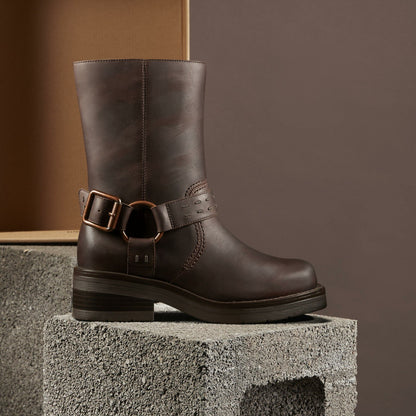 Clarks Rebelle Up Walnut Leather