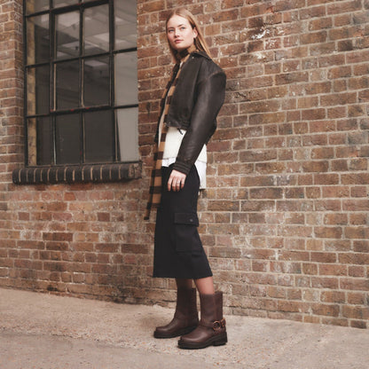 Clarks Rebelle Up Walnut Leather