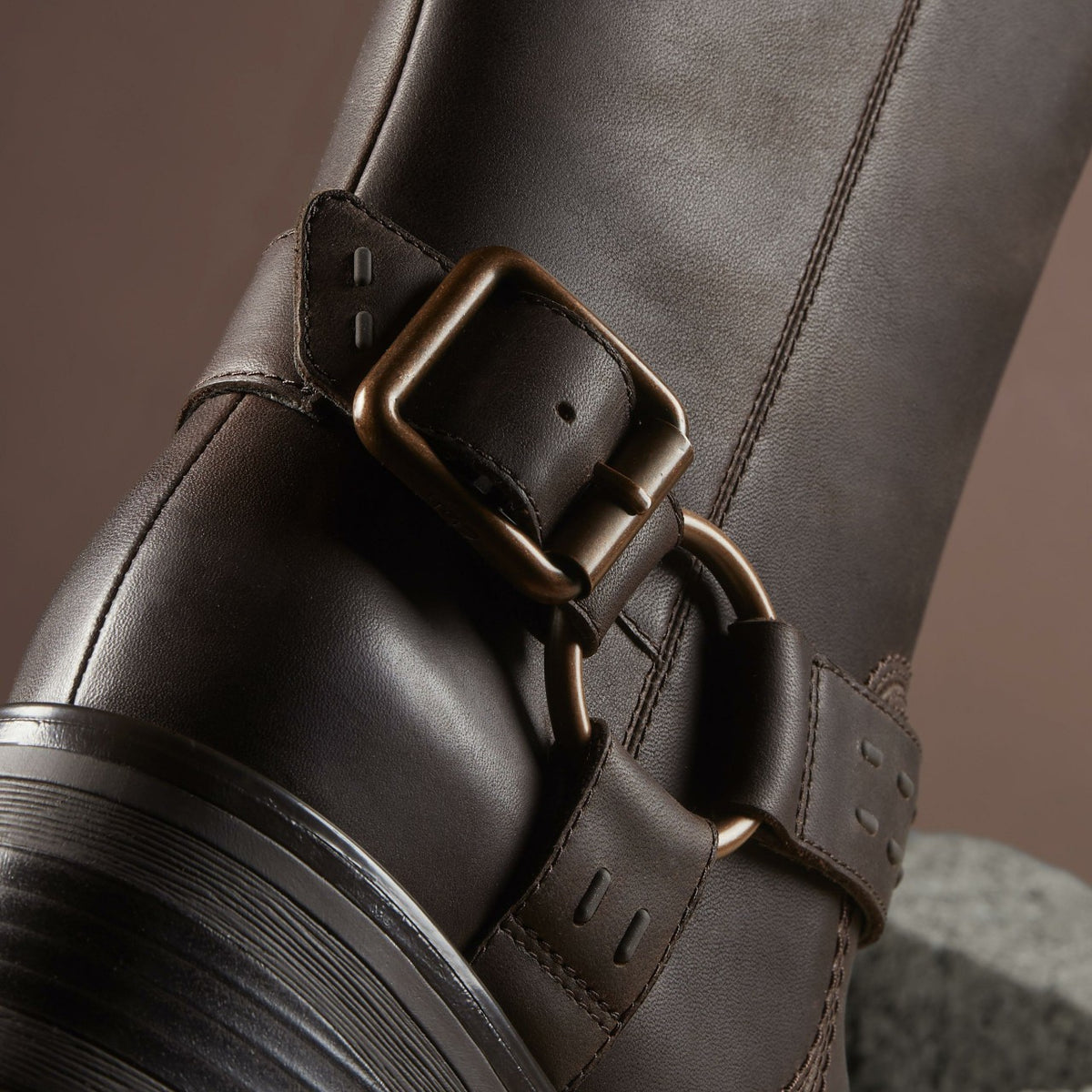 Clarks Rebelle Up Walnut Leather