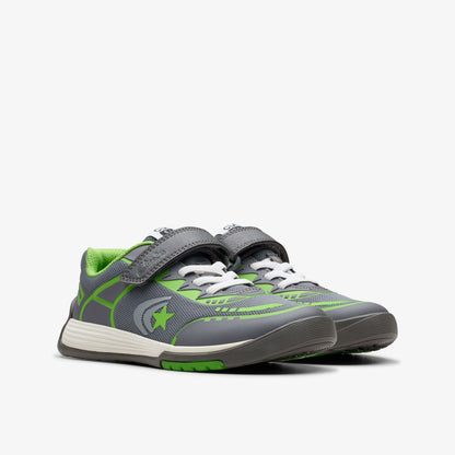 Clarks Cica Star Flex Kid Grey/Green