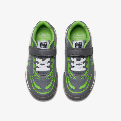 Clarks Cica Star Flex Kid Grey/Green