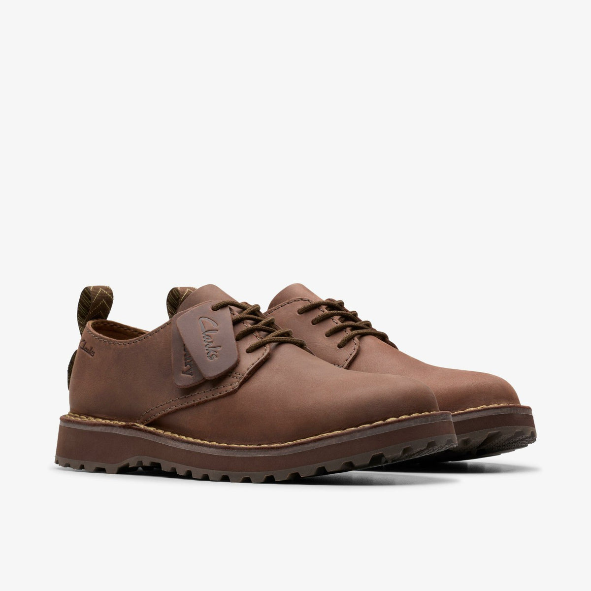 Clarks Solsbury Lace Dark Brown Leather