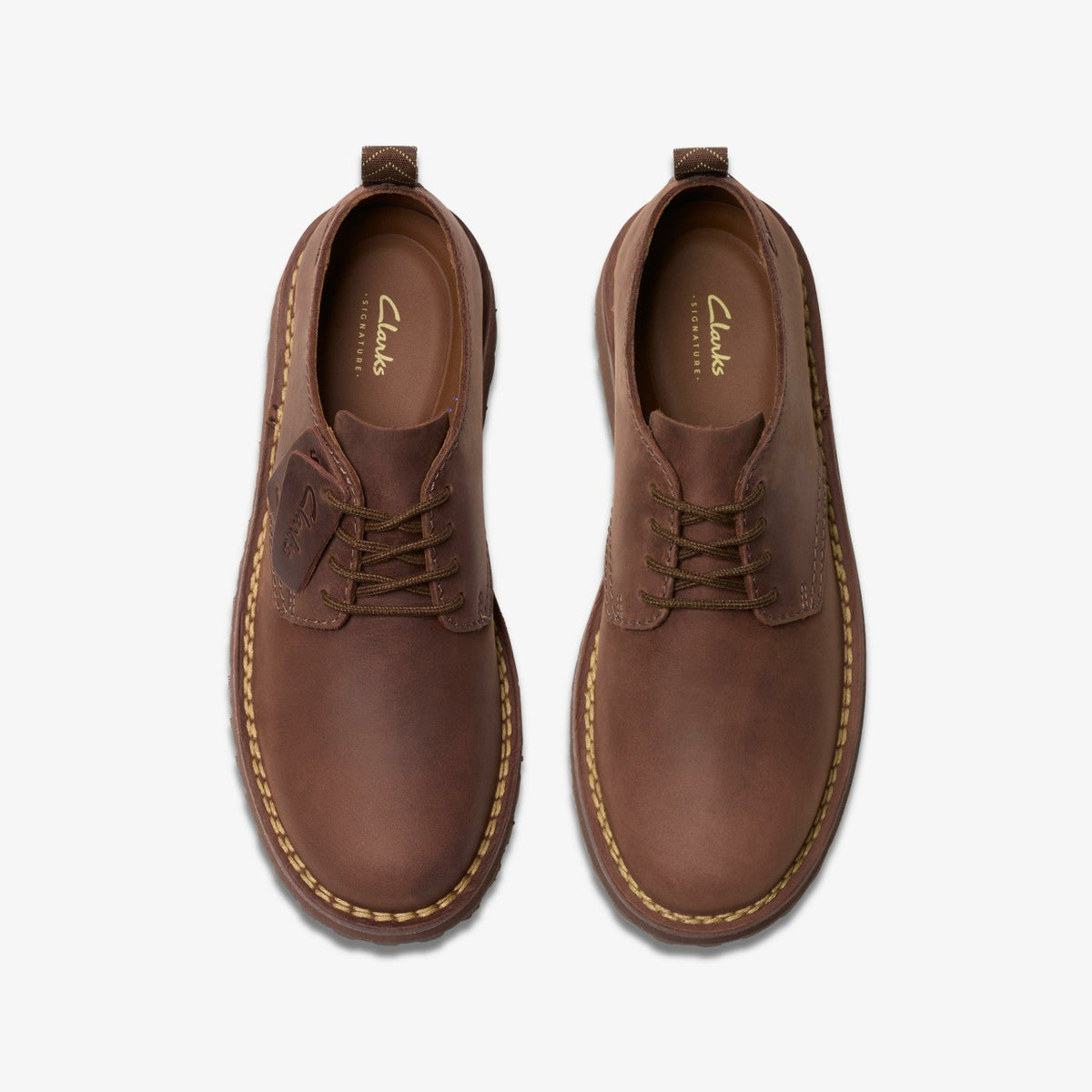 Clarks Solsbury Lace Dark Brown Leather