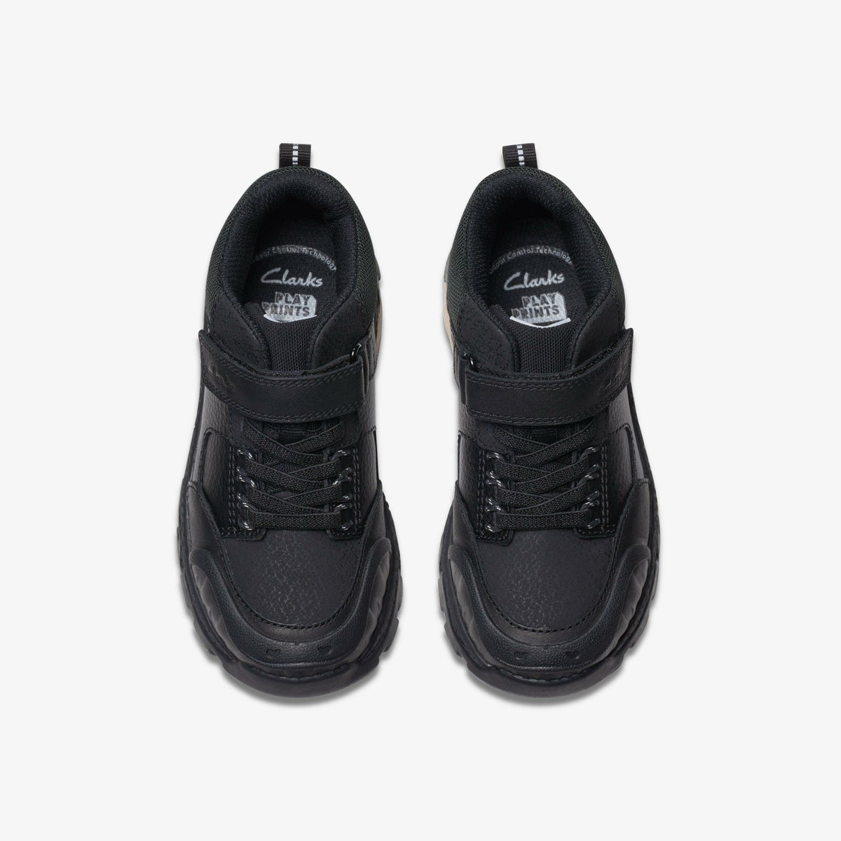 Clarks Steggy 2 Glow Kid Black Leather