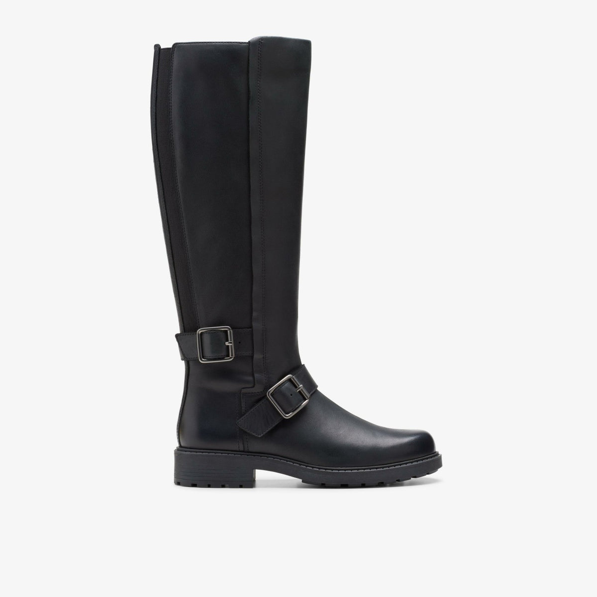 Clarks Orinoco2 Tall Black Leather