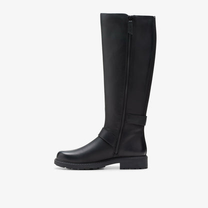 Clarks Orinoco2 Tall Black Leather
