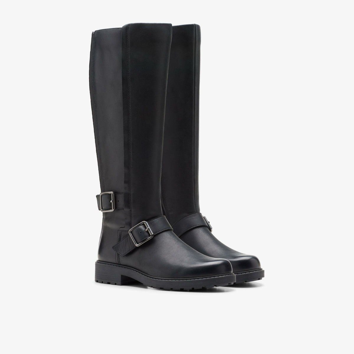 Clarks Orinoco2 Tall Black Leather