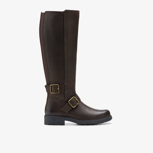 Clarks Orinoco 2 Tall Dark Brown Leather