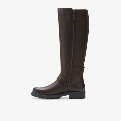 Clarks Orinoco 2 Tall Dark Brown Leather
