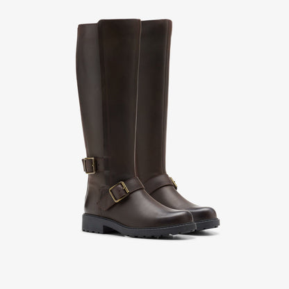 Clarks Orinoco 2 Tall Dark Brown Leather