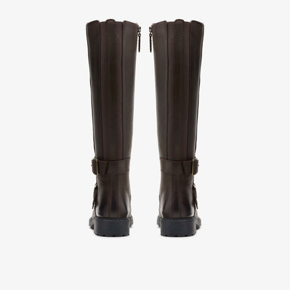 Clarks Orinoco 2 Tall Dark Brown Leather